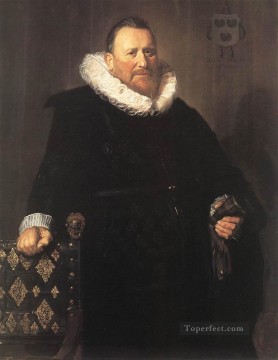  Nicolaes Canvas - Nicolaes Woutersz van Der Meer portrait Dutch Golden Age Frans Hals